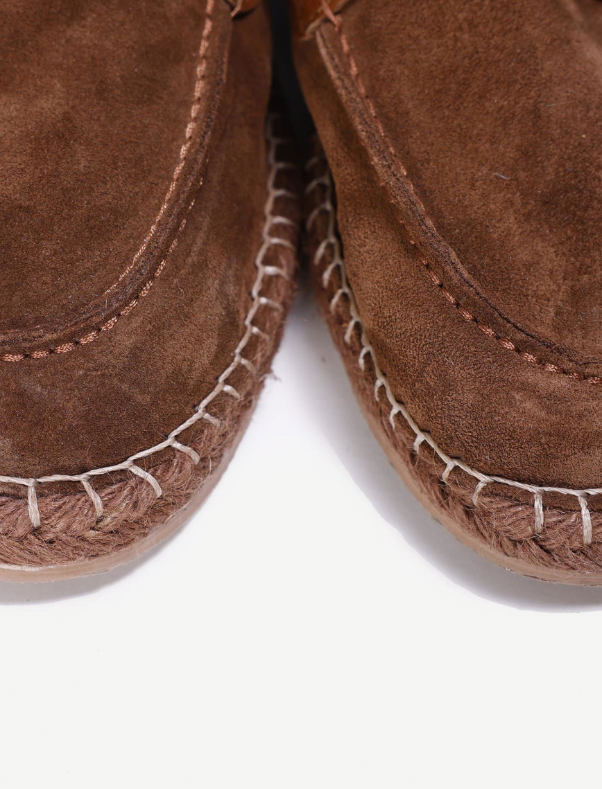 YARGICI Hasır Bağlı Deri Espadril YARGICI Hasır Bağlı Deri Espadril