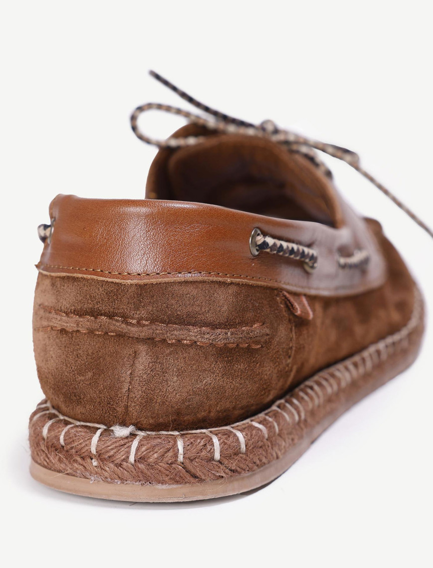 YARGICI Hasır Bağlı Deri Espadril YARGICI Hasır Bağlı Deri Espadril