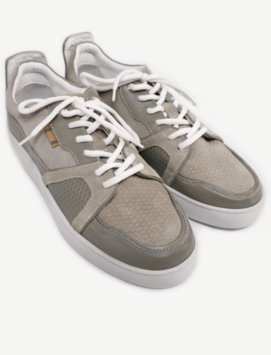 Deri-Süet Detaylı Sneaker Deri-Süet Detaylı Sneaker