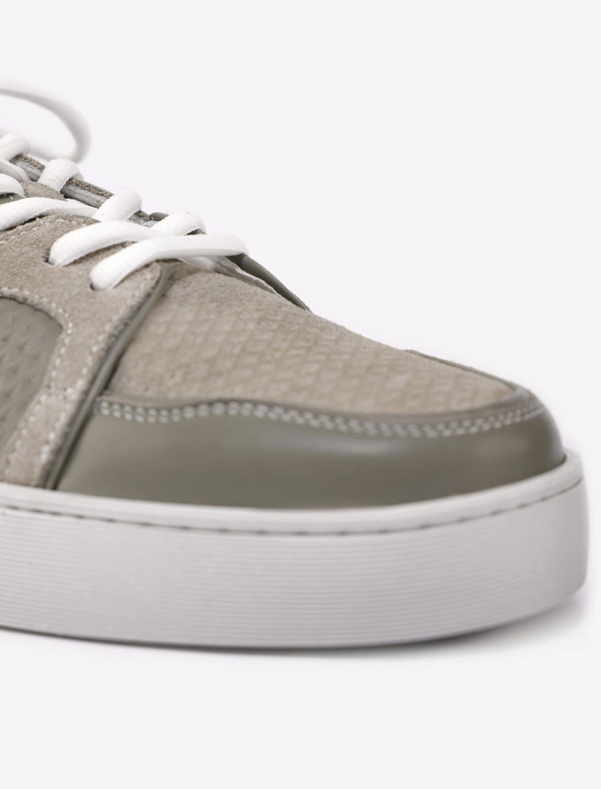 Deri-Süet Detaylı Sneaker Deri-Süet Detaylı Sneaker