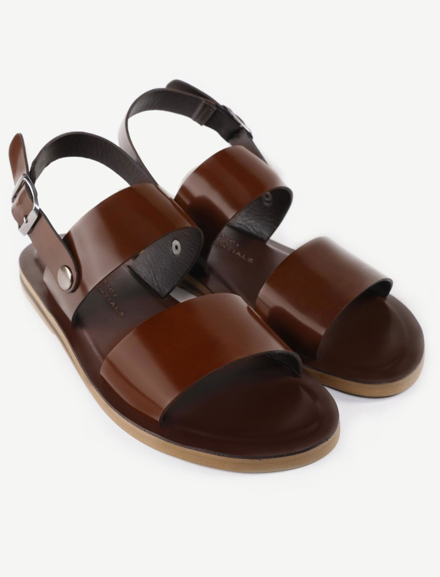 YARGICI Tek Bantlı Deri Sandalet YARGICI Tek Bantlı Deri Sandalet