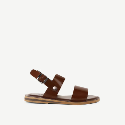 YARGICI Tek Bantlı Deri Sandalet YARGICI Tek Bantlı Deri Sandalet