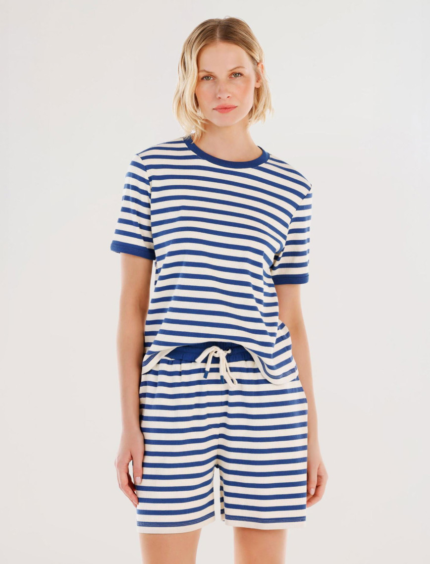 YARGICI Beli Lastikli Cepli Şort YARGICI Beli Lastikli Cepli Şort