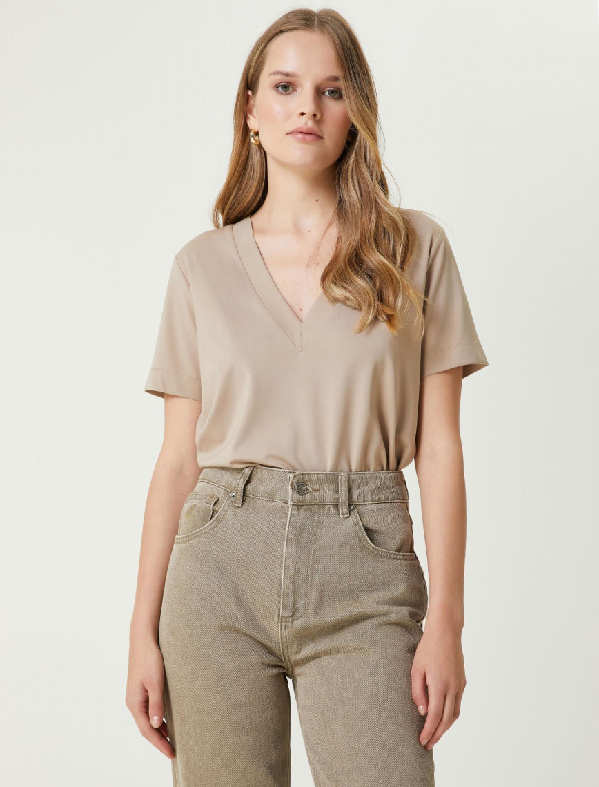 Beymen Club Kadin Siyah Basic T-shirt