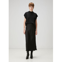 Beymen Club Kadın Siyah Midi Saten Evaze Etek