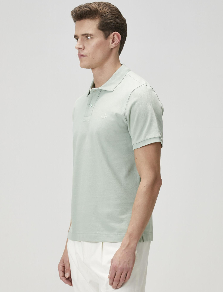 Beymen Club Erkek Basic Fit Yeşil Polo Yaka T-shirt