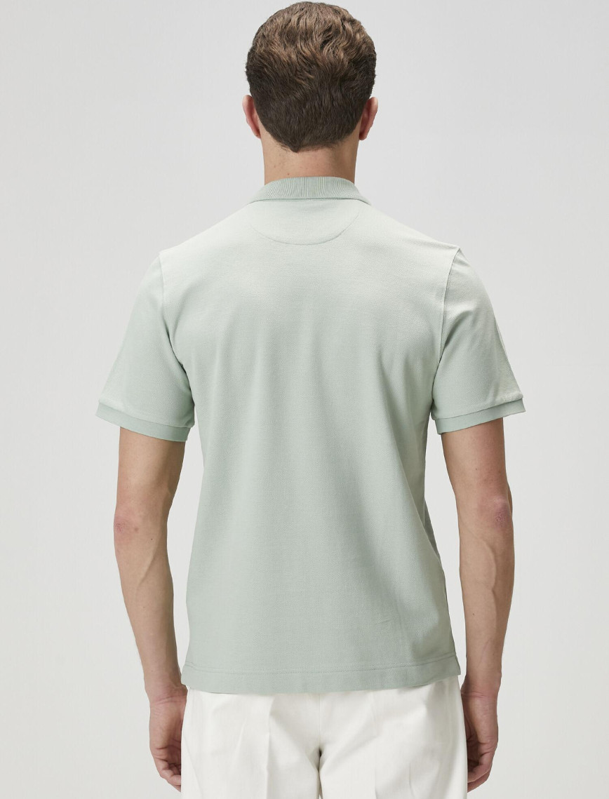 Beymen Club Erkek Basic Fit Yeşil Polo Yaka T-shirt