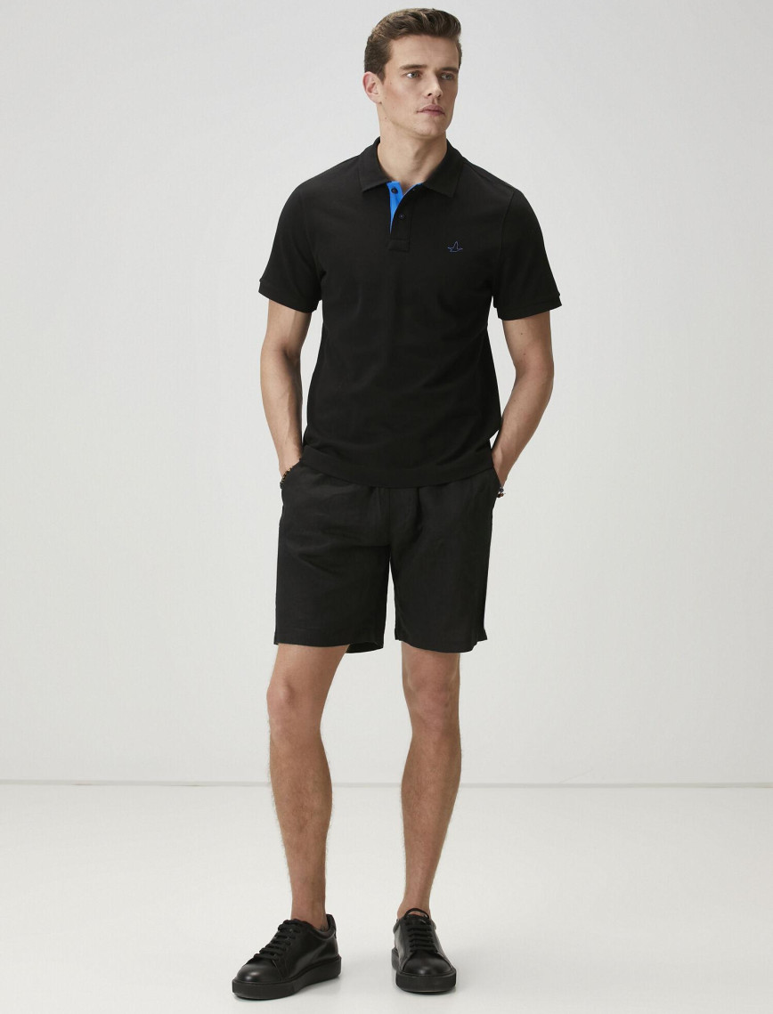 Beymen Club Erkek Comfort Fit Siyah Polo Yaka T-shirt