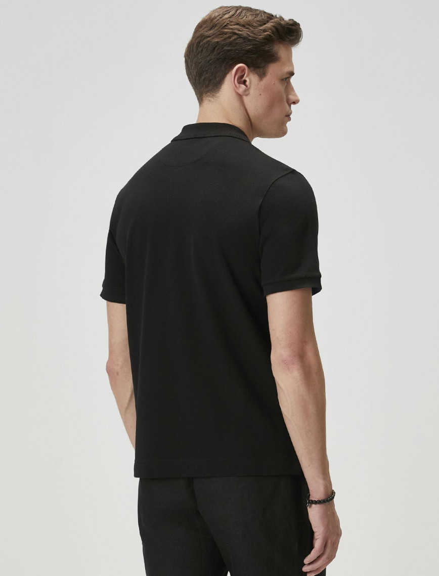 Beymen Club Erkek Comfort Fit Siyah Polo Yaka T-shirt