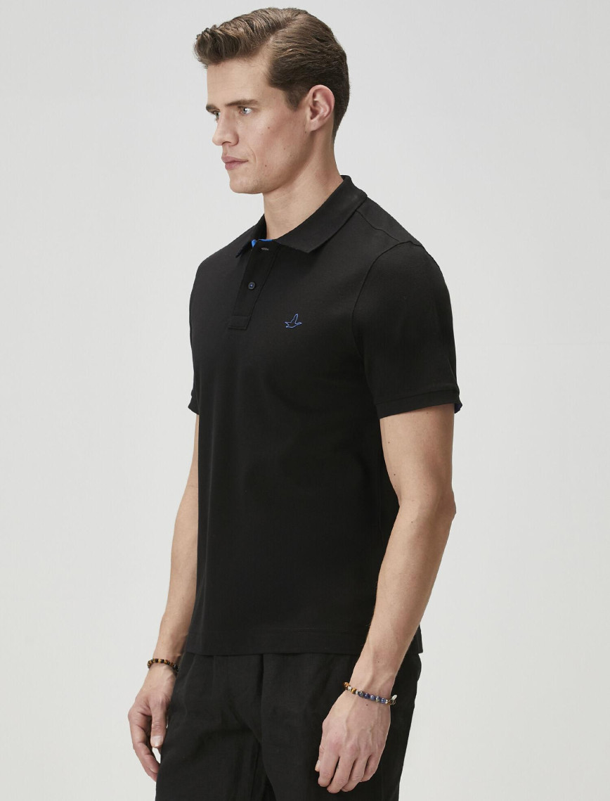 Beymen Club Erkek Comfort Fit Siyah Polo Yaka T-shirt