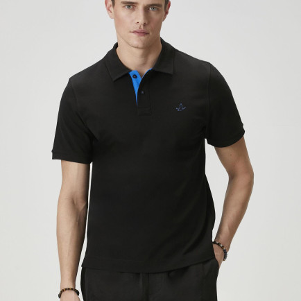 Beymen Club Erkek Comfort Fit Siyah Polo Yaka T-shirt Beymen Club Erkek Comfort Fit Siyah Polo Yaka T-shirt