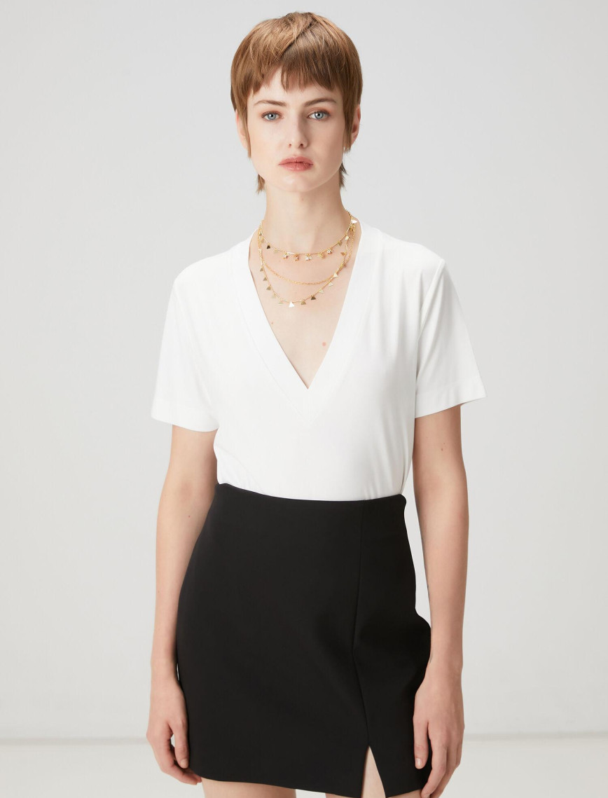 Beymen Club Kadın Beyaz Basic T-shirt