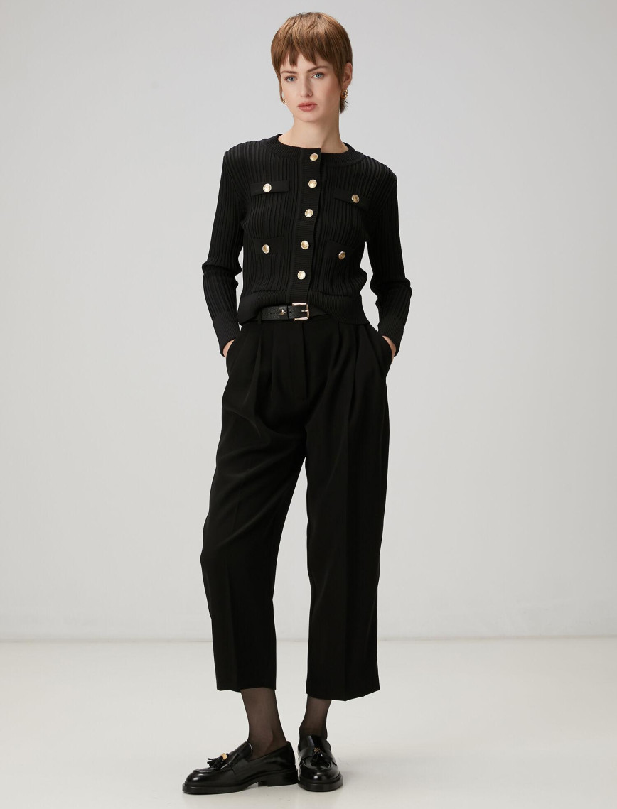 Beymen Club Kadın Siyah Pileli Pantolon Beymen Club Kadın Siyah Pileli Pantolon