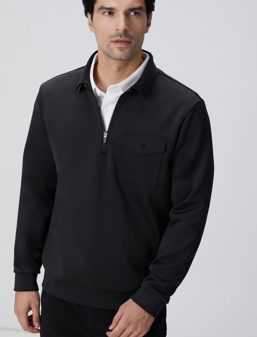 Network Erkek N-Tech Siyah Sweatshirt Network Erkek N-Tech Siyah Sweatshirt