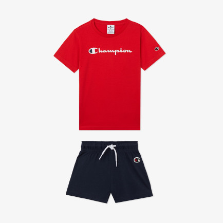 Champion Çocuk Kırmızı/Lacivert Şort Takımı Champion Çocuk Kırmızı/Lacivert Şort Takımı
