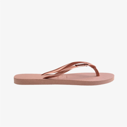 Havaianas Slim Metallic Logo Kadın Pembe Terlik