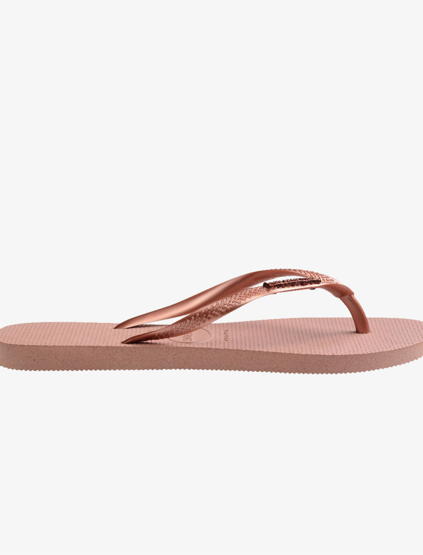 Havaianas Slim Metallic Logo Kadın Pembe Terlik Havaianas Slim Metallic Logo Kadın Pembe Terlik