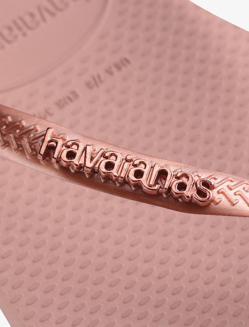 Havaianas Slim Metallic Logo Kadın Pembe Terlik Havaianas Slim Metallic Logo Kadın Pembe Terlik