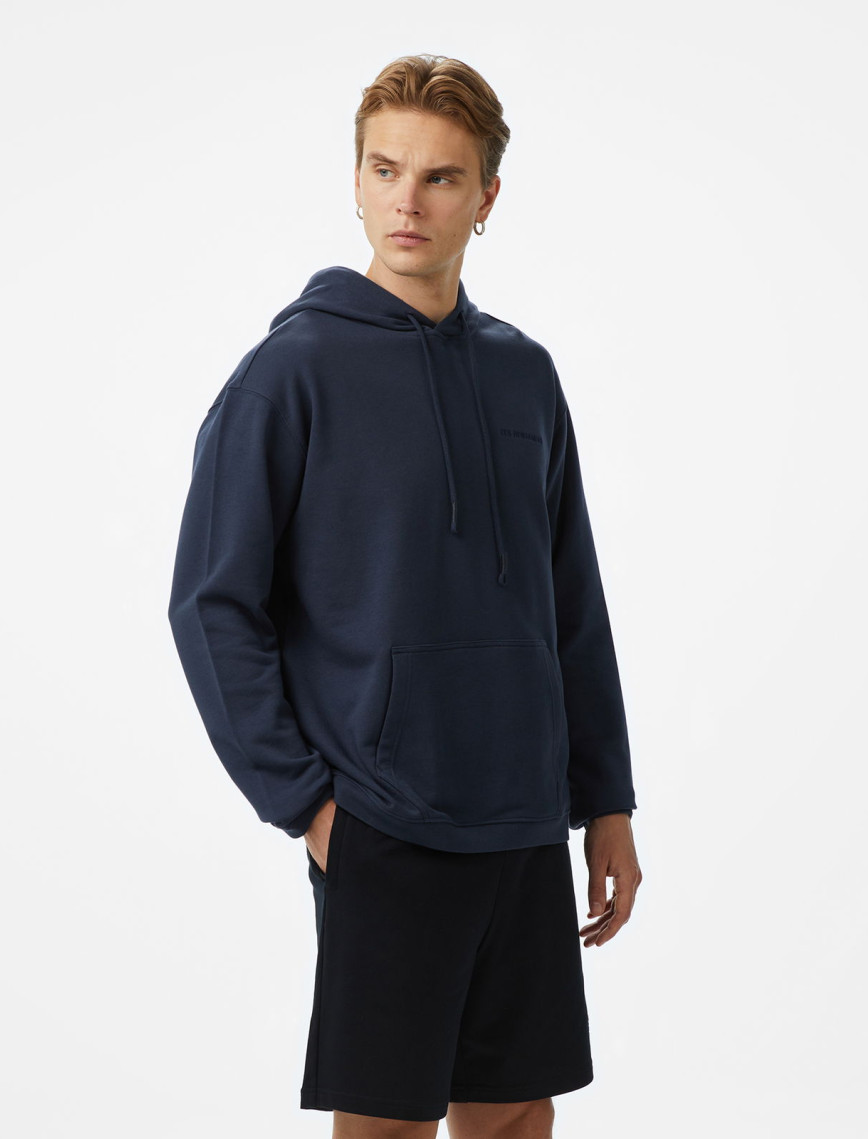 Les Benjamins Essentials Erkek Gri Hoodie Les Benjamins Essentials Erkek Gri Hoodie
