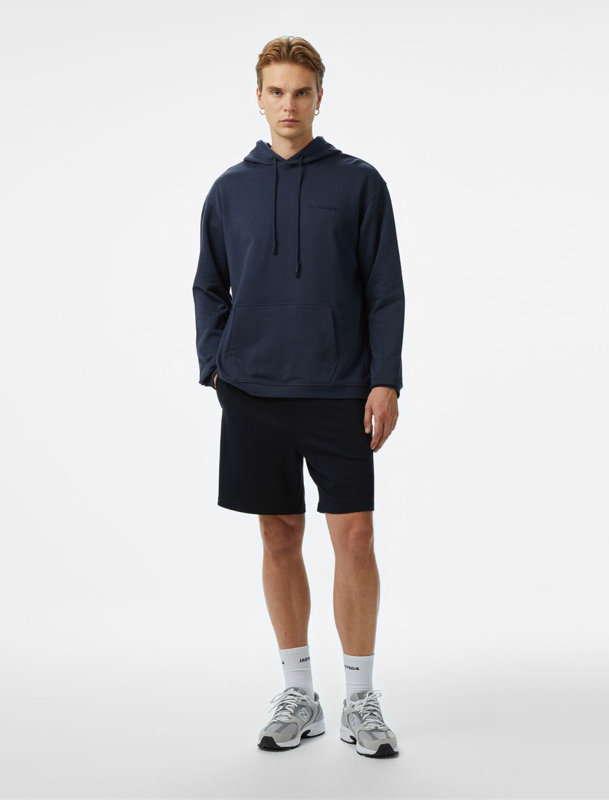 Les Benjamins Essentials Erkek Gri Hoodie Les Benjamins Essentials Erkek Gri Hoodie