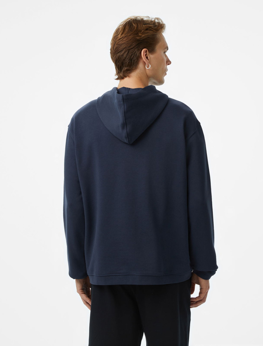 Les Benjamins Essentials Erkek Gri Hoodie Les Benjamins Essentials Erkek Gri Hoodie