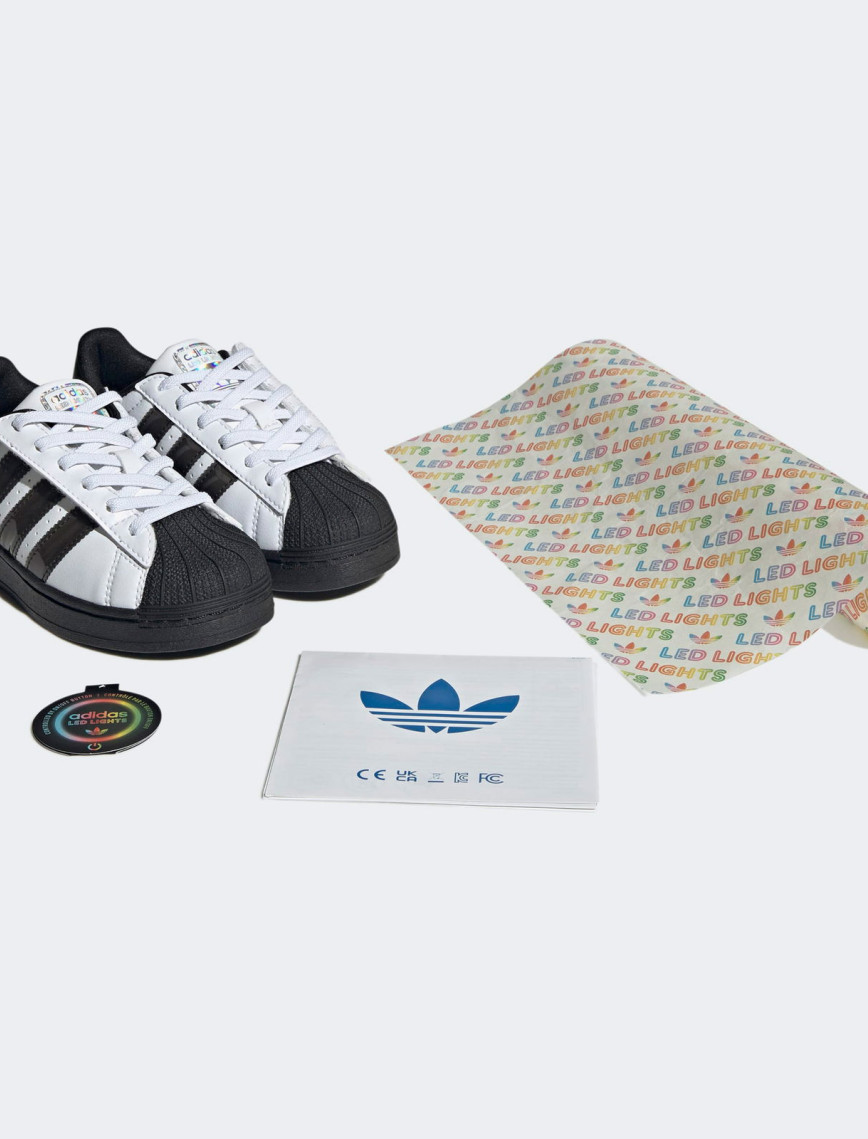 adidas Superstar Led Lights Cf El C Çocuk Beyaz Spor Ayakkabı adidas Superstar Led Lights Cf El C Çocuk Beyaz Spor Ayakkabı