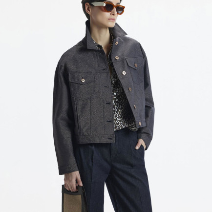 Gömlek Yaka Önü Cepli Kısa Ceket Gömlek Yaka Önü Cepli Kısa Ceket