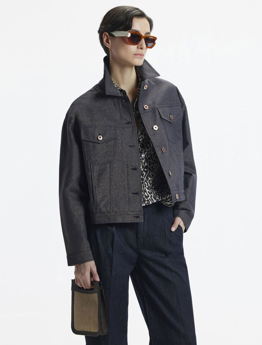 Gömlek Yaka Önü Cepli Kısa Ceket Gömlek Yaka Önü Cepli Kısa Ceket