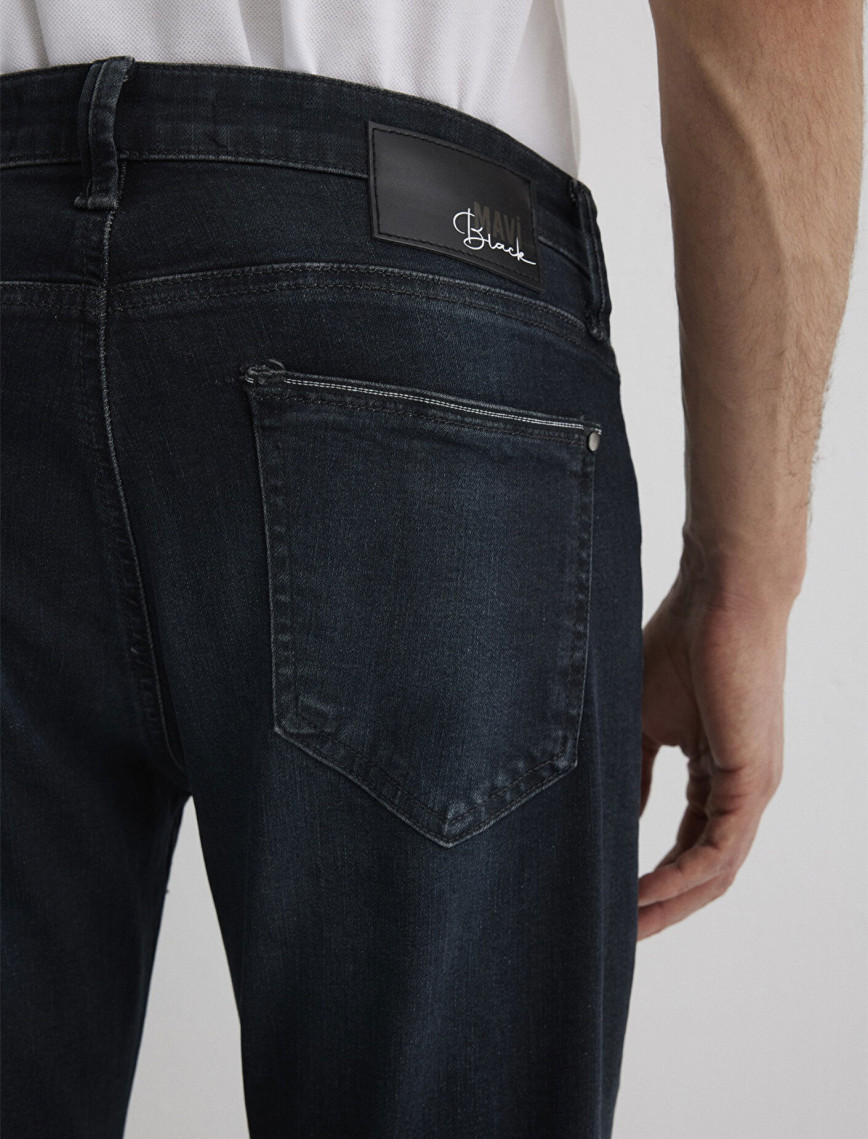 Mavi Marcus Lux Black Puslu Koyu Mavi Jean Pantolon 0035188545