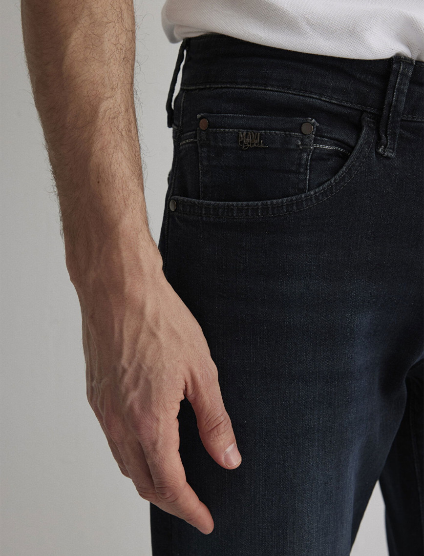 Mavi Marcus Lux Black Puslu Koyu Mavi Jean Pantolon 0035188545