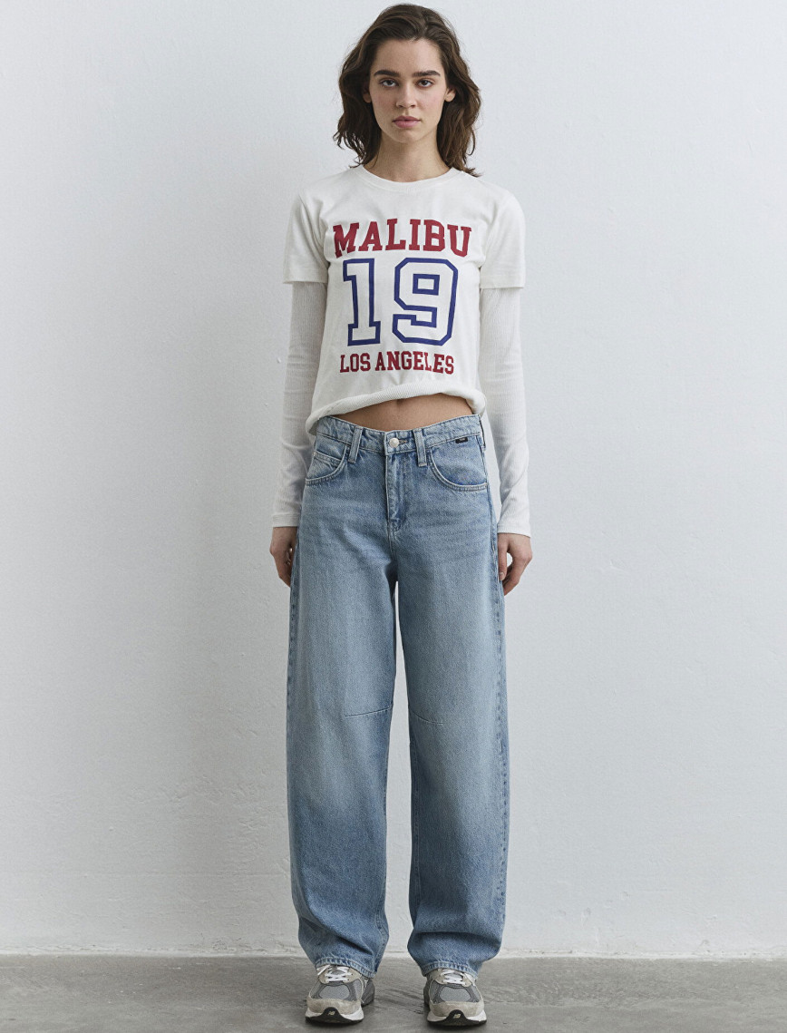 Mavi Lisa 90lar Tokalı İndigo Mavisi Jean Pantolon 1010938-89253 Mavi Lisa 90lar Tokalı İndigo Mavisi Jean Pantolon 1010938-89253