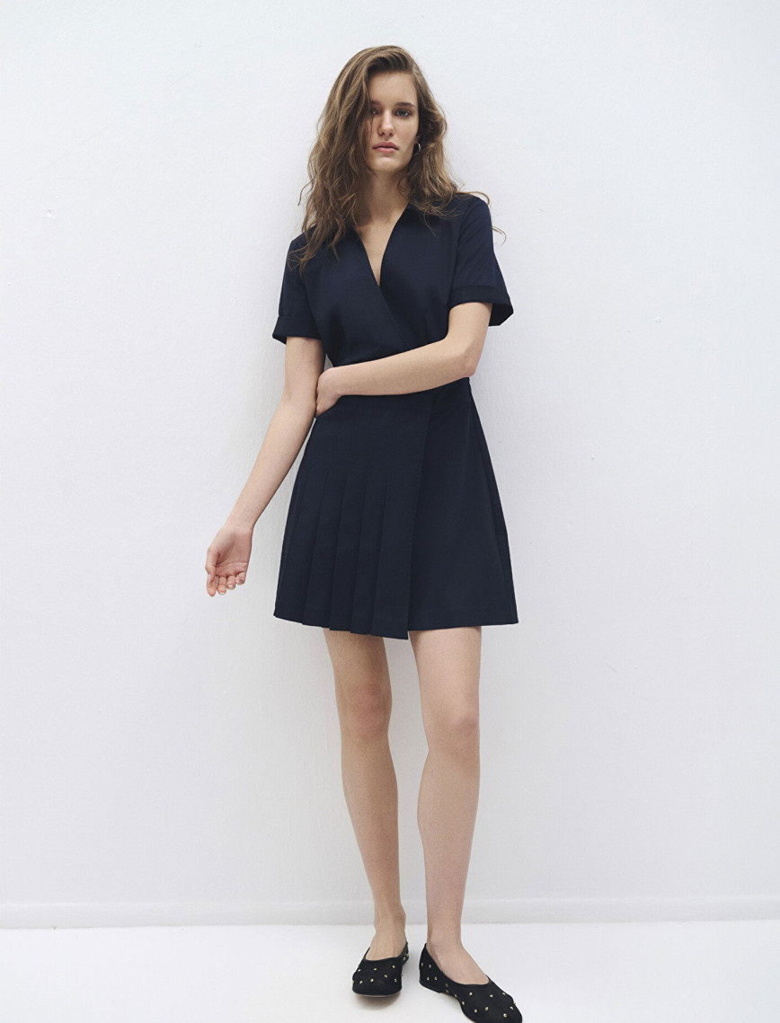 Mavi Polo Yaka Lacivert Elbise 1310628-82318 Mavi Polo Yaka Lacivert Elbise 1310628-82318