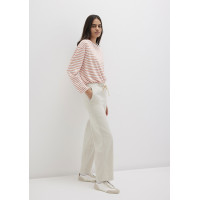 Mavi Beli Bağcıklı Bej Pantolon 1010945-35043 Mavi Beli Bağcıklı Bej Pantolon 1010945-35043