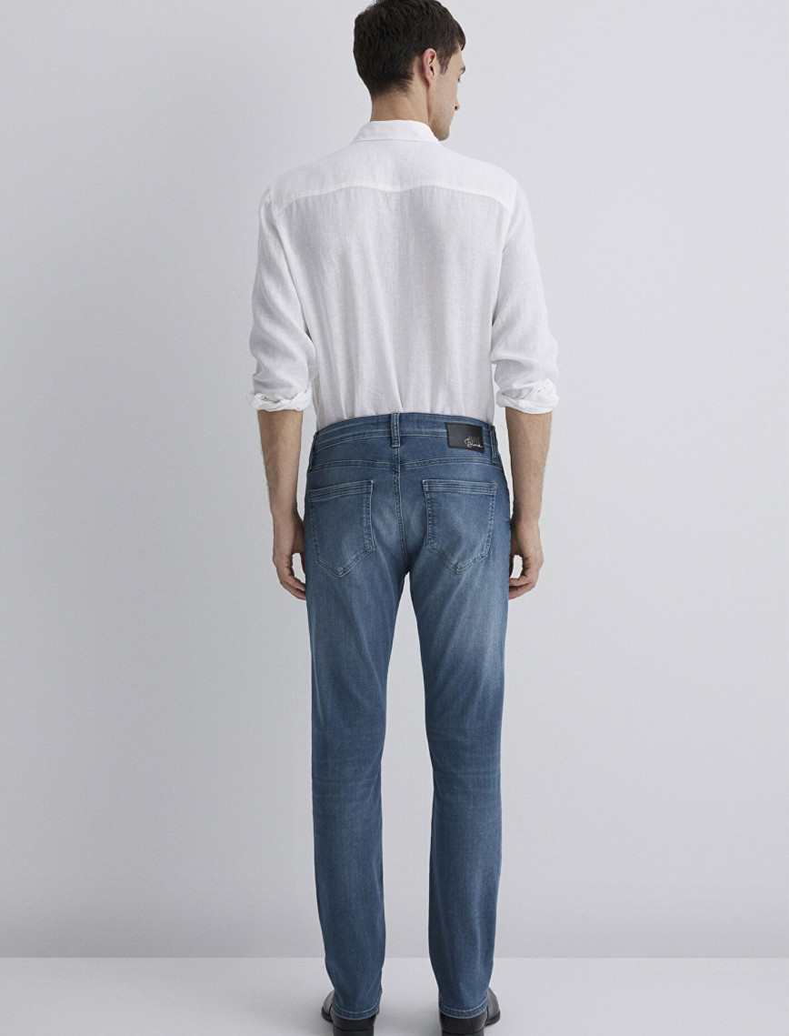 Mavi Marcus Lux Black Puslu İndigo Mavisi Jean Pantolon 0035189560