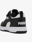 Puma Rebound V6 Low Çocuk Siyah Beyaz Spor Ayakkabı Puma Rebound V6 Low Çocuk Siyah Beyaz Spor Ayakkabı