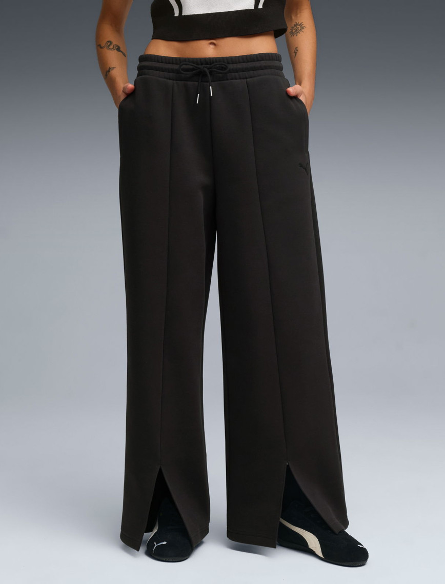 Puma Wardrobe Essentials Relaxed Kadın Siyah Eşofman Altı