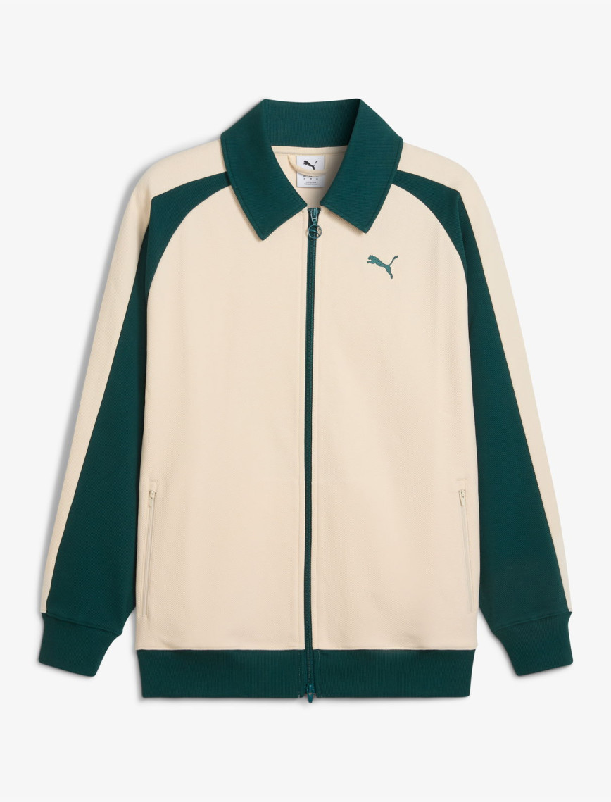 Puma T7 Relaxed Wing Collar Unisex Krem Ceket