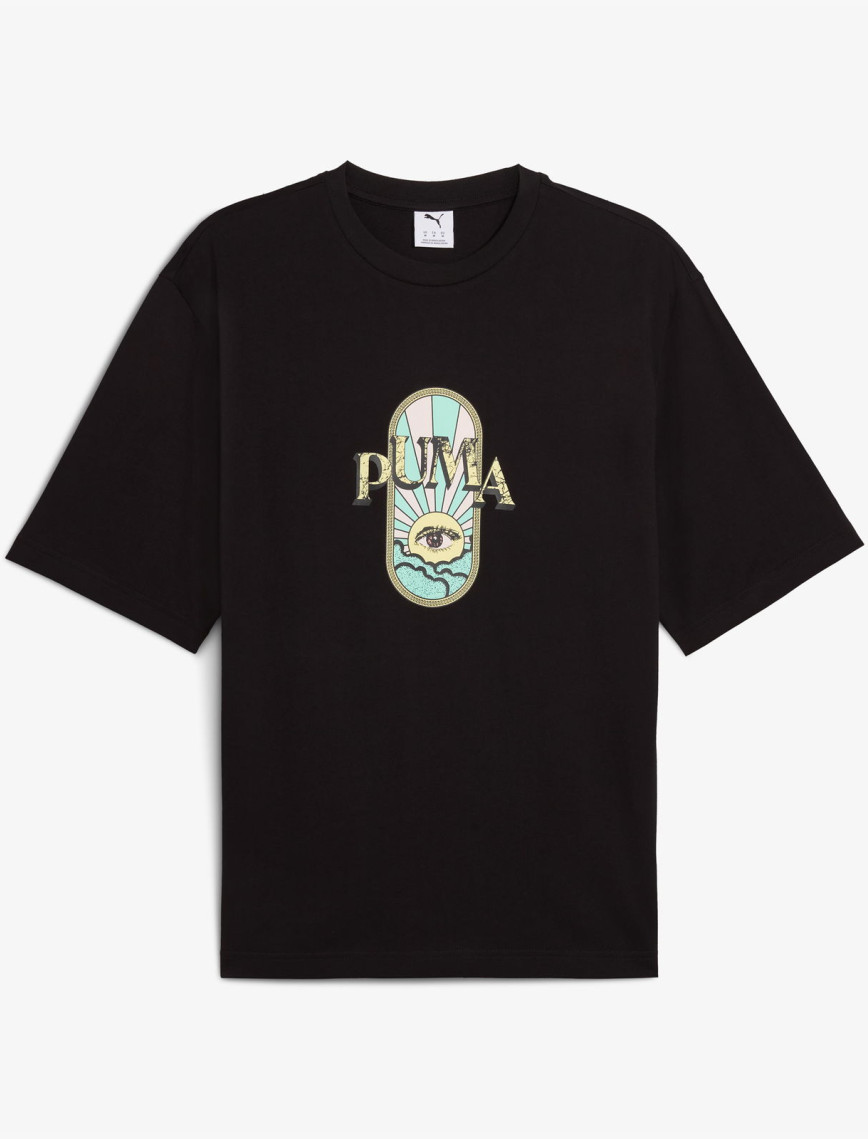 Puma Graphic Erkek Siyah T-Shirt Puma Graphic Erkek Siyah T-Shirt