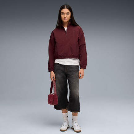 Puma HER Relaxed Kadın Bordo Sweatshirt Puma HER Relaxed Kadın Bordo Sweatshirt