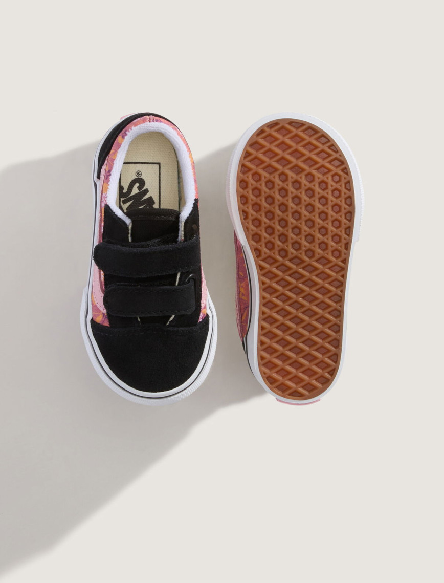 Vans Old Skool Bebek Pembe Çiçekli Spor Ayakkabı