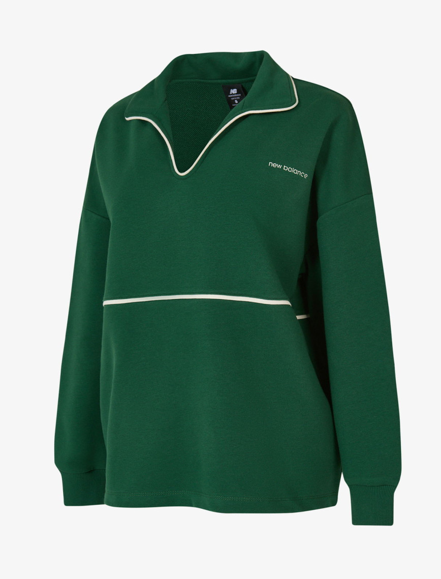 New Balance WNC3402 Kadın Yeşil Sweatshirt New Balance WNC3402 Kadın Yeşil Sweatshirt