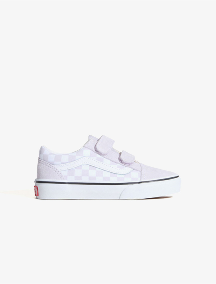 Vans Old Skool V Checkered Çocuk Mor Sneaker Vans Old Skool V Checkered Çocuk Mor Sneaker