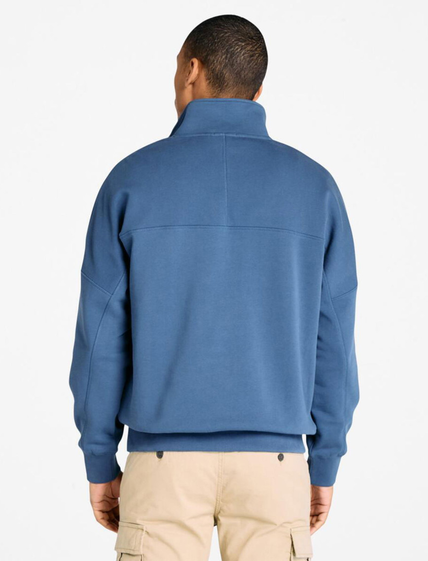 Timberland Erkek Koyu Mavi Çeyrek Fermuarlı Sweatshirt Timberland Erkek Koyu Mavi Çeyrek Fermuarlı Sweatshirt