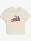 Puma Graphic Kitten Baby Kadın Krem T-Shirt Puma Graphic Kitten Baby Kadın Krem T-Shirt
