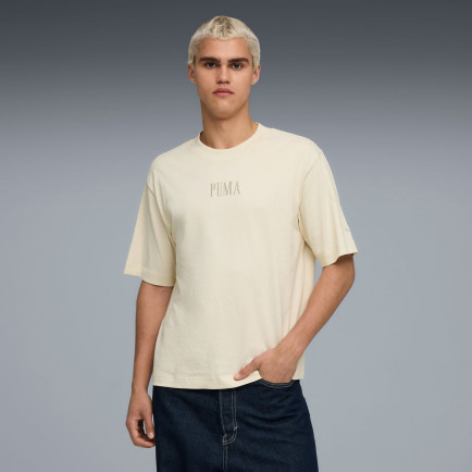 Puma Essentials Graphic Boxy Unisex Krem T-Shirt Puma Essentials Graphic Boxy Unisex Krem T-Shirt