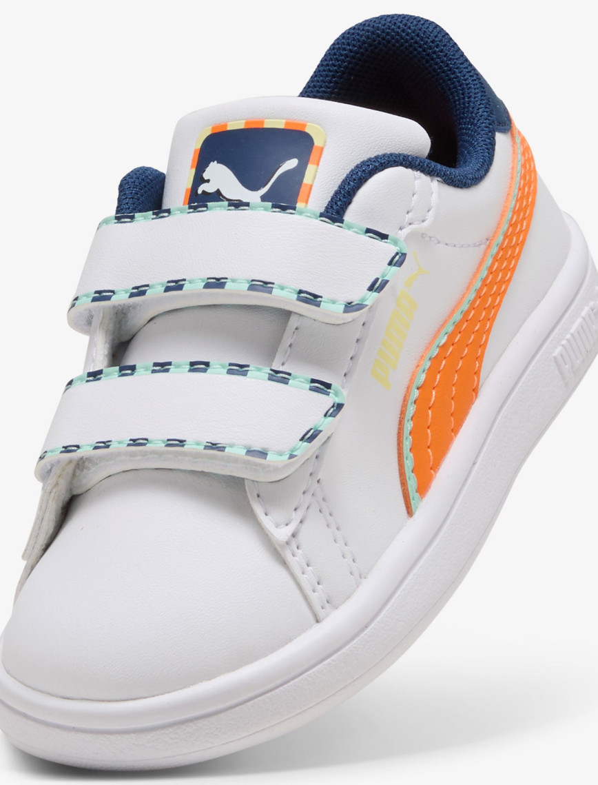 Puma Smash 3.0 Playdate Bebek Beyaz Spor Ayakkabı Puma Smash 3.0 Playdate Bebek Beyaz Spor Ayakkabı
