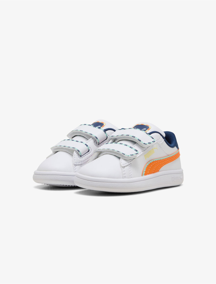 Puma Smash 3.0 Playdate Bebek Beyaz Spor Ayakkabı Puma Smash 3.0 Playdate Bebek Beyaz Spor Ayakkabı