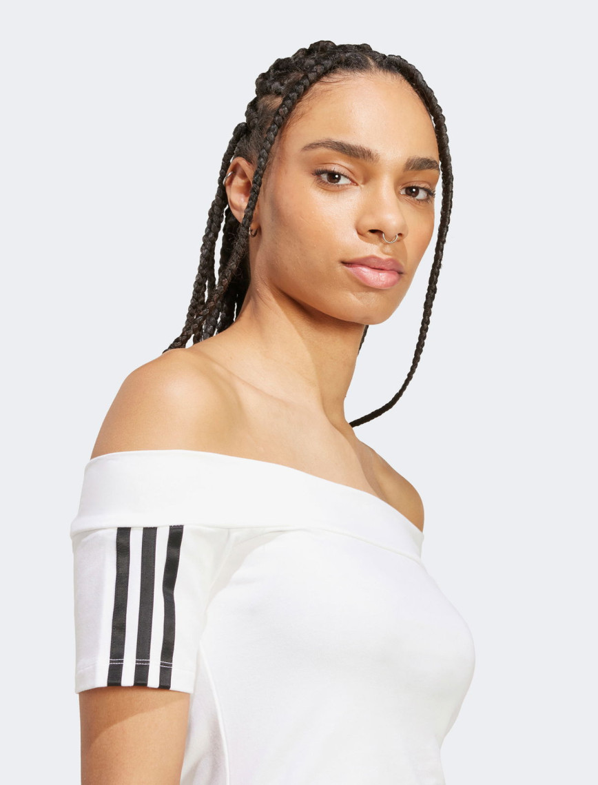 adidas Bandeau Ss Kadın Beyaz T-Shirt adidas Bandeau Ss Kadın Beyaz T-Shirt