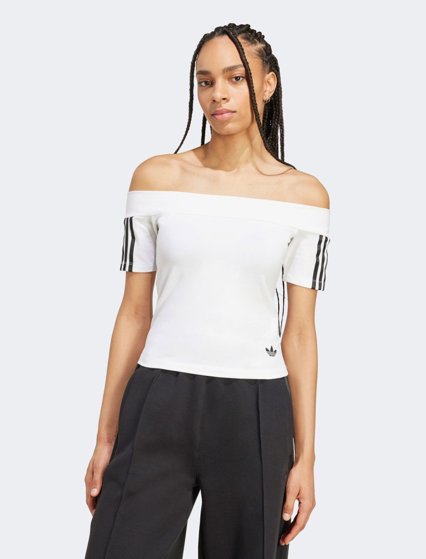 adidas Bandeau Ss Kadın Beyaz T-Shirt adidas Bandeau Ss Kadın Beyaz T-Shirt