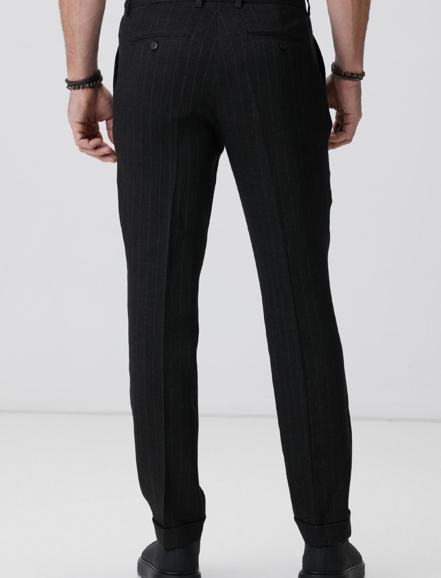 Network Erkek Siyah Keten Karışımlı Jogger Pantolon Network Erkek Siyah Keten Karışımlı Jogger Pantolon